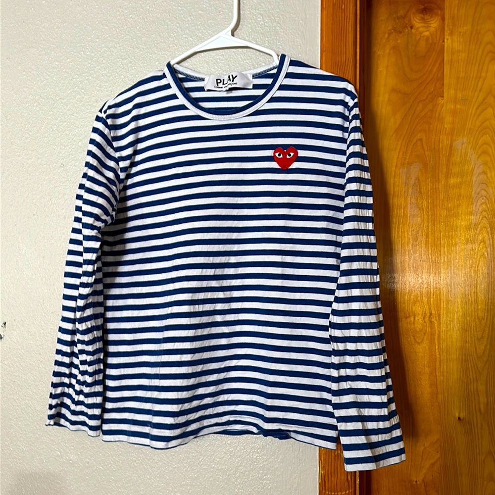 Blue Striped Comme des Garçons Long Sleeve
